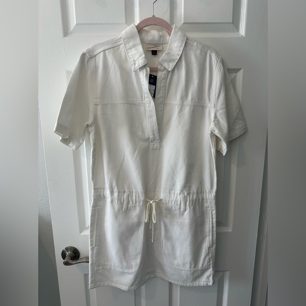 Universal Thread White Denim Utility Dress | Size S | NWT